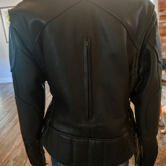 US MADE LEATHER MOTORCYCLE JACKET NWOT - Picture 7 of 11